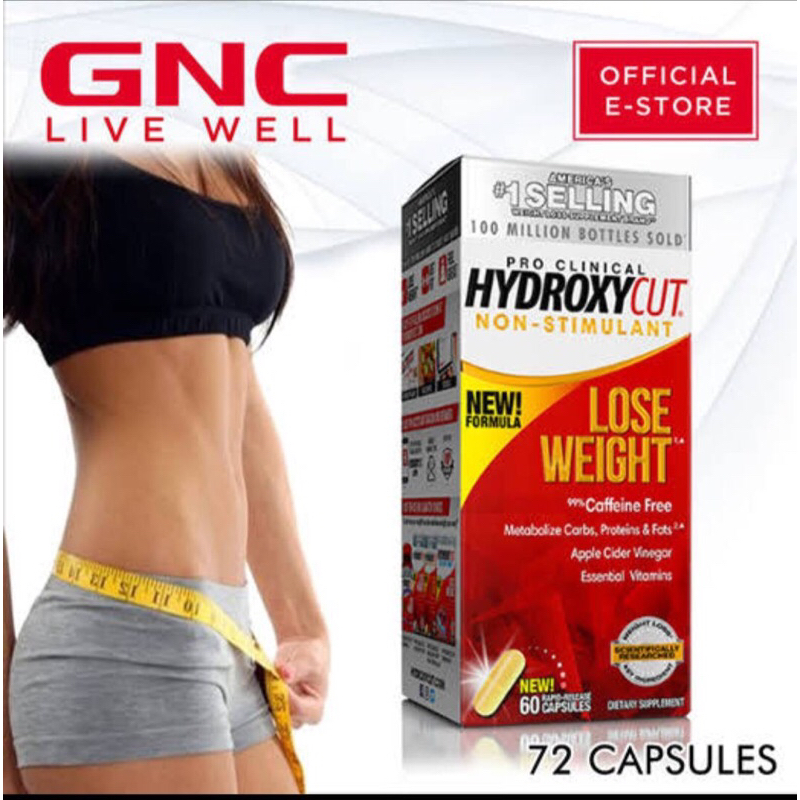 Hydroxycut pro clinical nonstimulant(72capsules) Shopee Thailand