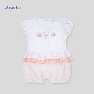 แอ็บซอร์บา ชุดหมี สำหรับเด็กอายุ 3 - 18 เดือน สีชมพู คอลเลคชั่น Bebe Pastel  - rp