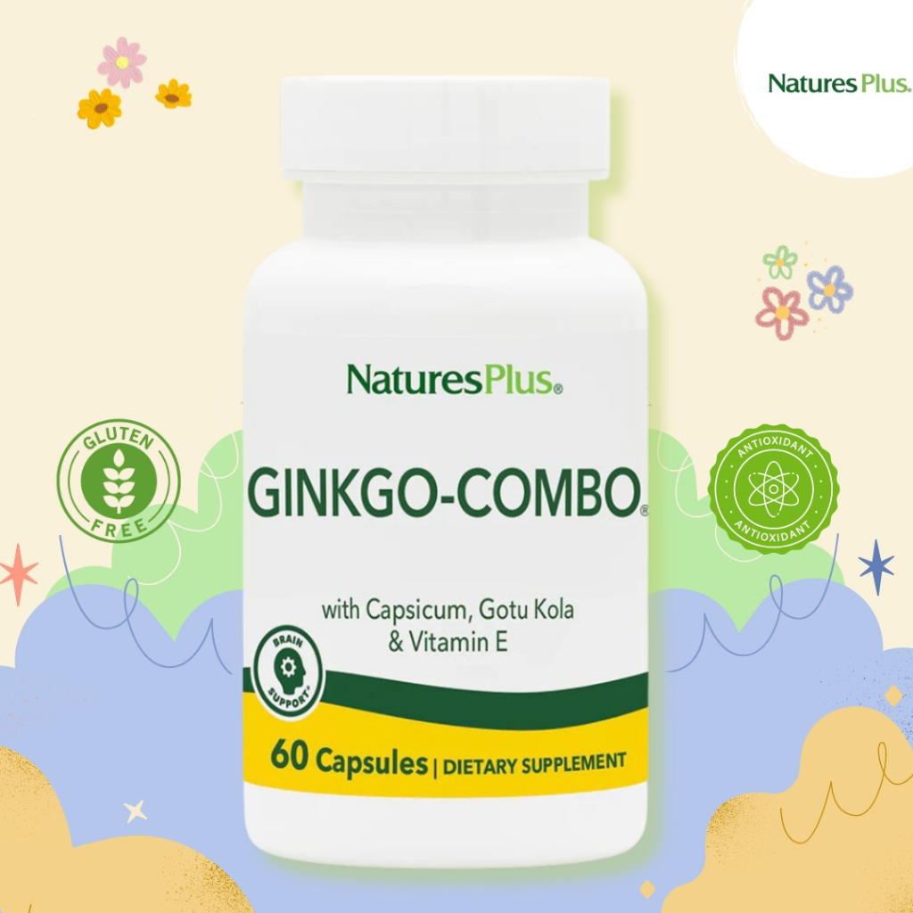 natureplus-ginkgo-combo-60-vegcap-สารสกัดใบแปะก๊วย-บำรุงสมอง-หัวใจ-และต้านอนุมูลอิสระ