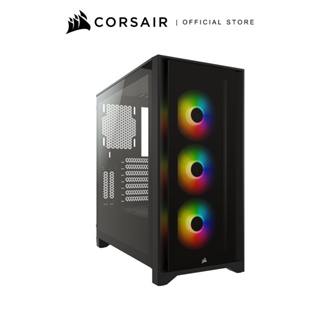 CORSAIR CASE iCUE 4000X RGB Tempered Glass Mid-Tower ATX Case — Black