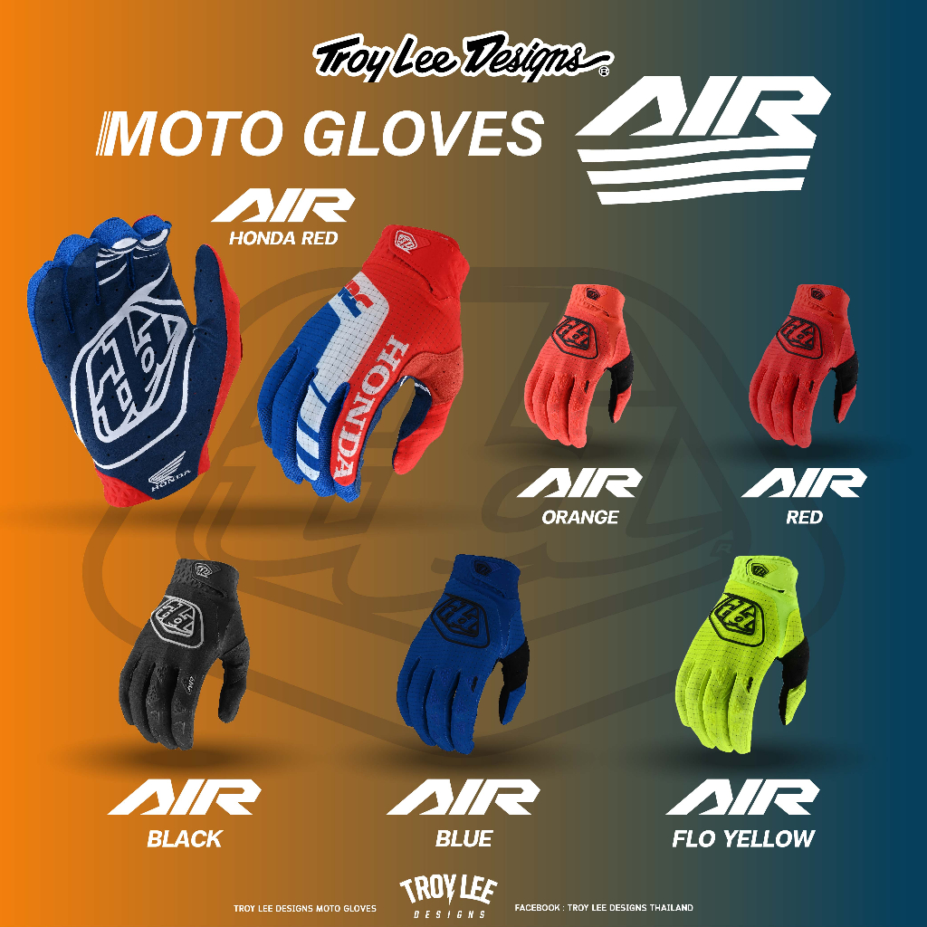 troy-lee-designs-glove-air-ถุงมือขับขี่มอเตอร์ไซค์สุดในรุ่น-เบา-บาง-สบาย