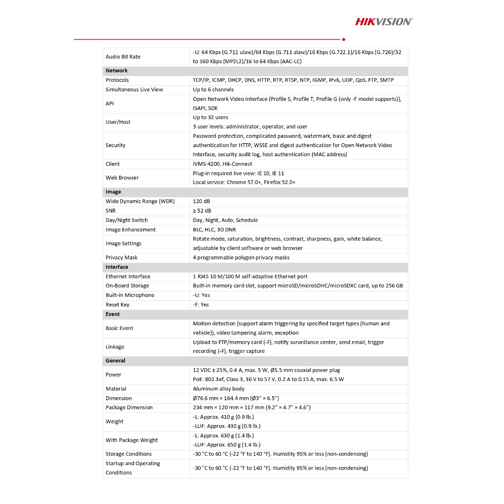 hikvision-กล้องวงจรปิด-4mp-ภาพสี24ชม-รุ่น-ds-2cd1047g2-l-แบบเลือกซื้อ