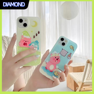 💲คูปองเคลม💲 case for iphone 11 12 ชอบอาบน้ำ loopy เคส 14 13 12 11 pro max ซิลิโคนเหลวป้องกันการตกหล่น