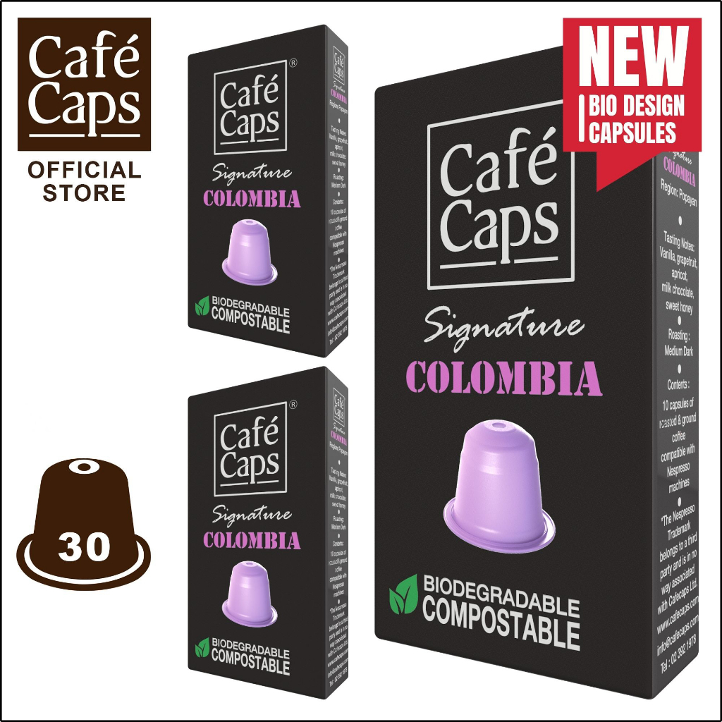 cafecaps-nes-col-30-แคปซูลกาแฟ-signature-columbia-3กล่อง-x-10-แคปซูล-แคปซูลกาแฟใช้ได้กับเครื่อง-nespresso-เท่านั้น