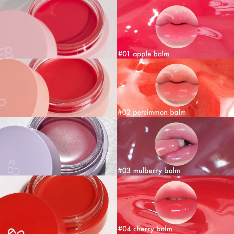 Baume à Lèvres Teinté AOU Glowy Tint Balm 3,5 G Couleur Pêche - Effet Glossy Coréen - PAO 18 Mois