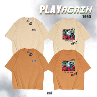 [ARRT] - เสื้อยืด Oversize ลาย PLAY AGAIN 1990