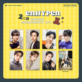 พร้อมส่ง ✨[ENHYPEN] การ์ด 2nd engene Membership Kit