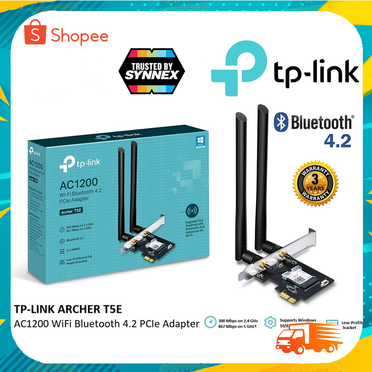 tp-link-archer-t5e-การ์ด-wifi-ac1200-dual-band-pci-express-adapter-ตัวรับสัญญาณ-wifi-สำหรับ-pc-รองรับ-bluetooth-4-2