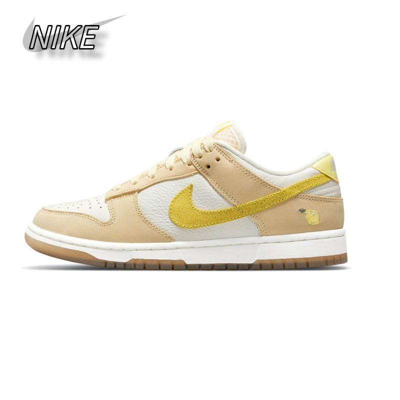 Nike Dunk Low Lemonade Drop รองเท้าผ้าใบกันลื่นสีเหลืองอินเทรนด์ของแท้ ...