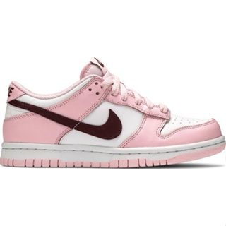 Nike Dunk Low Pink Red White (GS) เด็กโต ผู้หญิงใส่ได้