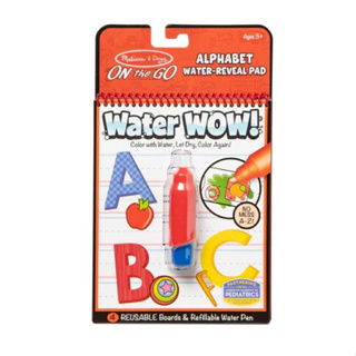 สมุดระบายสีด้วยน้ำรียูสซาเบิล รุ่นตัวอักษร Melissa &amp; Doug Water Wow Reusable - Alphabet