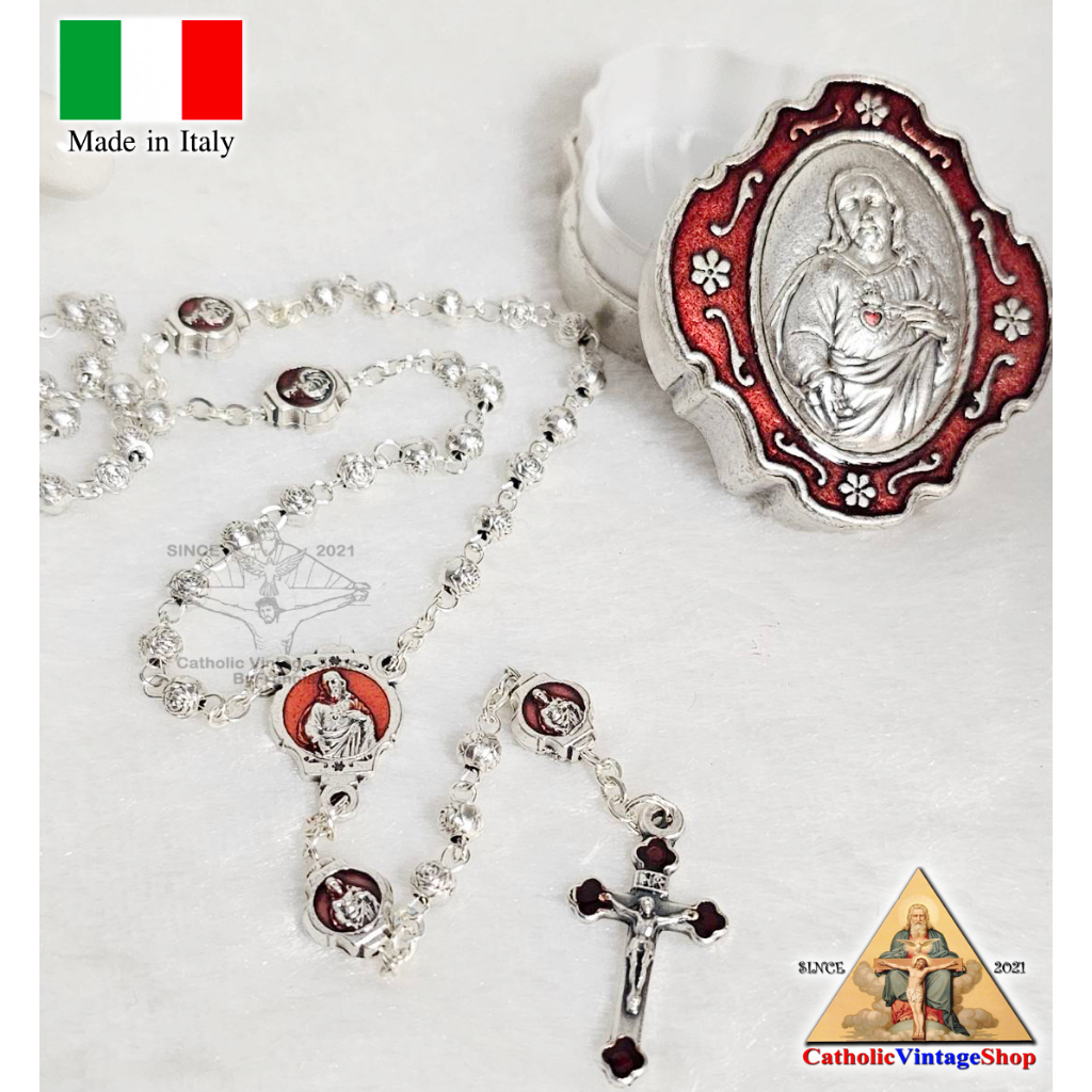 rosary-catholic-italy-สายประคำคาทอลิก-สายประคำพระหฤทัยพระเยซูเจ้า-คาทอลิก-คริสต์-ลูกประคำ