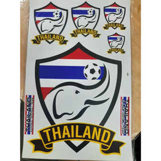 ทีมชาติไทย สติ๊กเกอร์โลโกทีมชาติไทย สติกเกอร์สโมสรฟุตบอล ทีมชาติไทย สติ๊กเกอร์พลาสติก สติ๊กเกอร์ติดรถ  d