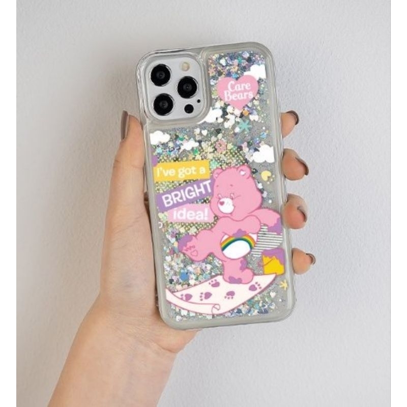 พร้อมส่ง-ของแท้-for-i13pro-care-bears-paint-glitter-case