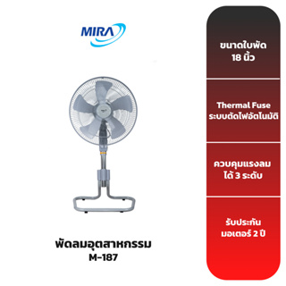 MIRA พัดลมอุตสาหกรรม รุ่น M-187 ขนาดใบพัด 18 นิ้ว