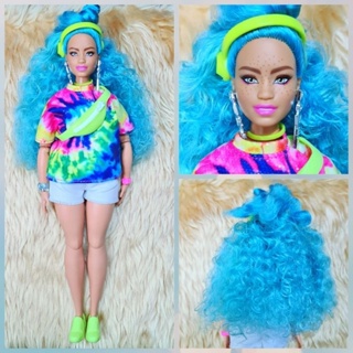 Barbie Extra curvy doll ขายตุ๊กตาบาร์บี้แฟชั่นนิสต้าอวบ 🛵 สินค้ามือ2สภาพดี พร้อมส่ง 🛵