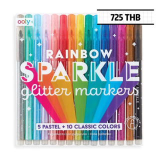 rainbow sparkle glitter markers สีเมจิกกลิตเตอร์ แบรนด์แท้ 🇺🇸💯ooly