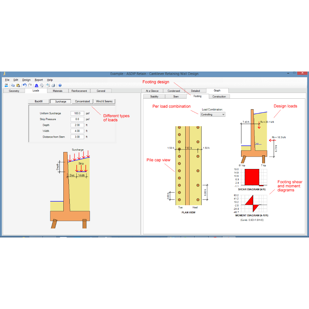 asdip-retain-v-4-2023-โปรแกรม-ออกแบบ-กำแพงกันคิน