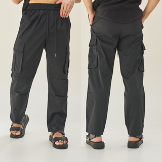 NEW IN - BTB - Cargo Boyish Pants กางเกงขายาวคาร์โก้ผ้าโพลีเอสเตอร์