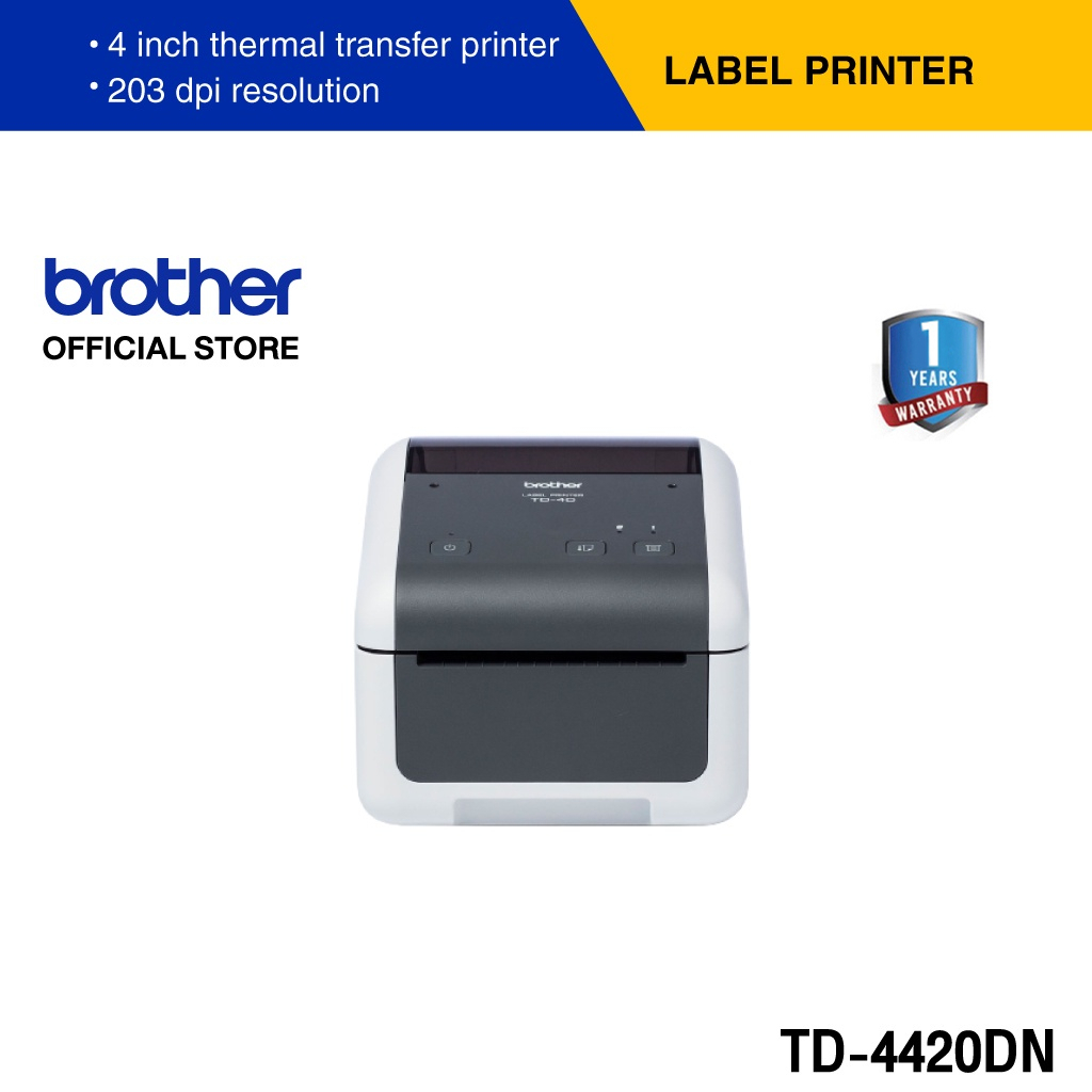 Brother Label Printer TD4420DN เครื่องพิมพ์ฉลาก (สติ๊กเกอร์, บาร์โค้ด