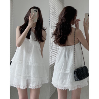 conycolour | Lacy flora dress สายเดี่ยวลูกไม้