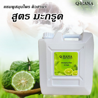 Herbal Shampoo แชมพูสมุนไพร มะกรูด แชมพู สระผม บรรจุแกลลอน ยี่ห้อ Q-HANA [คิวฮาน่า] ขนาด 10 ลิตร