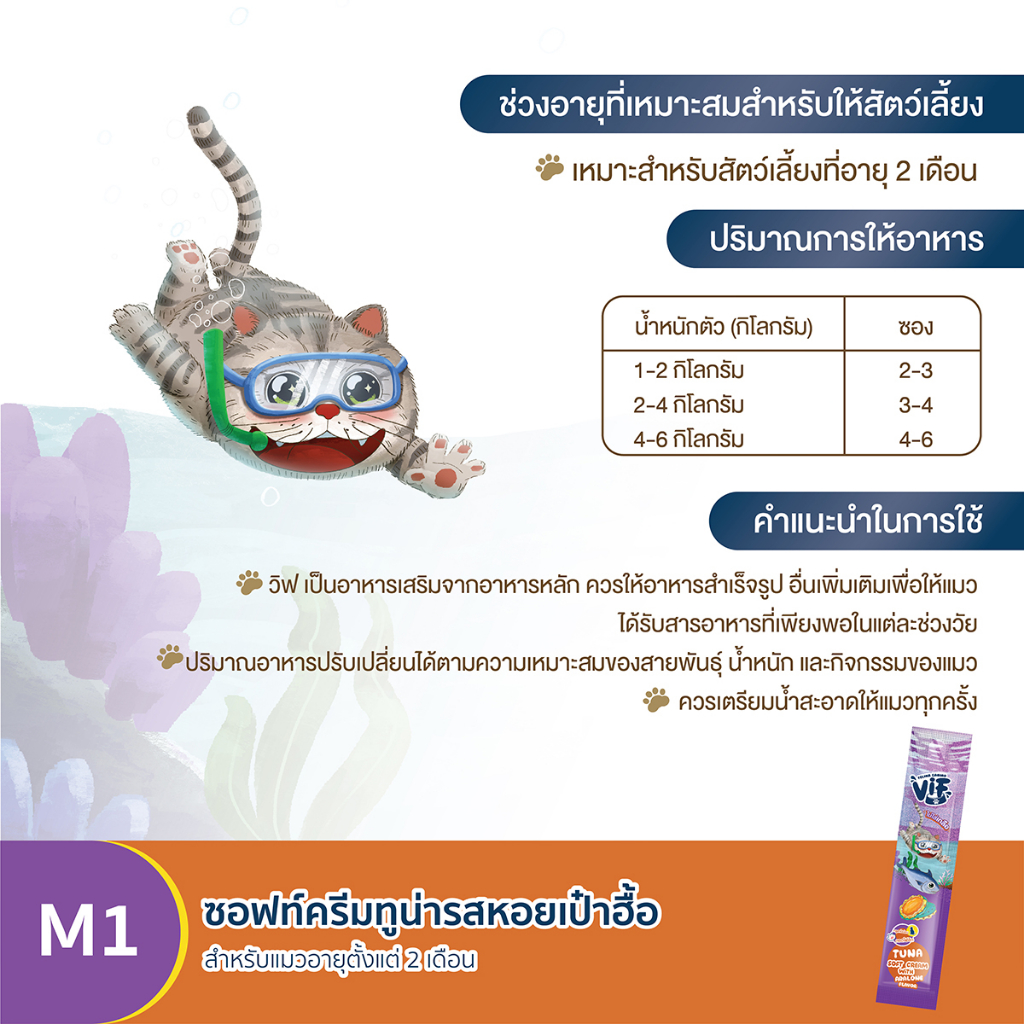 เฟลินา-คานิโน-วิฟ-ซอฟท์ครีม-m1-ซอฟท์ครีมทูน่ารสหอยเป๋าฮื้อ-แพ็ค-50-ซอง