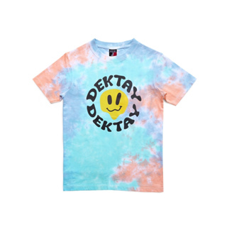 Dektay Smiley Pop Pastel Tie-Dye T-Shirt (ลาย Smiley สีพาสเทล)