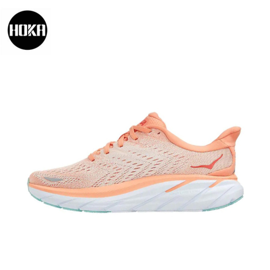 hoka-one-one-clifton-8-pink-ของแท้-100-sports-shoes-running-shoes-style