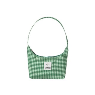 ••พร้อมส่ง/ของแท้•• EMIS CHECK HOBO BAG-GREEN