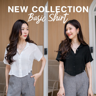 Basic Shirt (เสื้อเชิ้ต ผ้ามีTexture #A287)