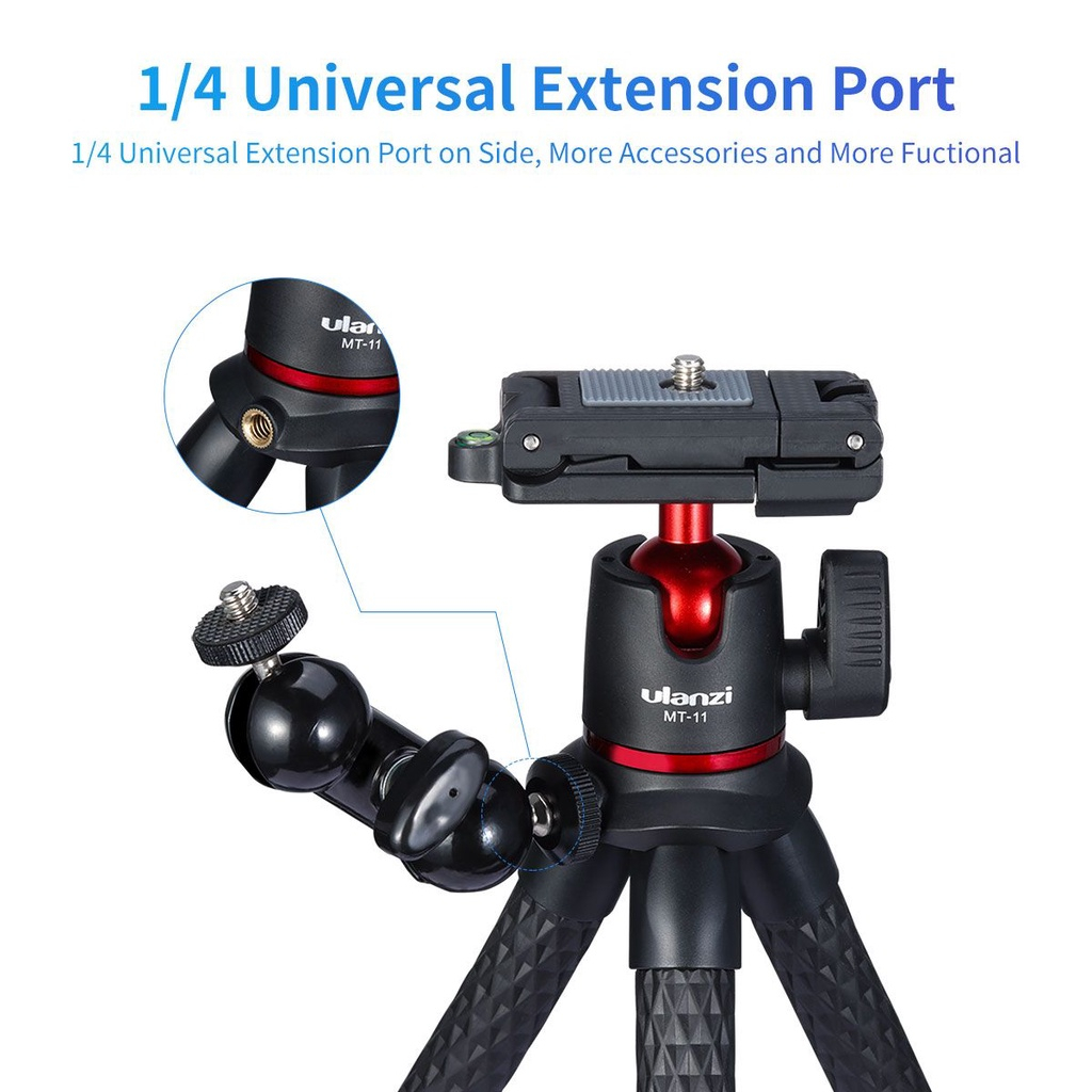 ขาตั้งกล้อง-ulanzi-mt-11-multi-functional-octopus-tripod-ขาตั้งมือถือ-เกรดพรีเมี่ยม-มาพร้อมหัวจับมือถือ