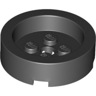 Lego part (ชิ้นส่วนเลโก้) No.68325 Brick, Round 4 x 4 with Recessed Center and Hole