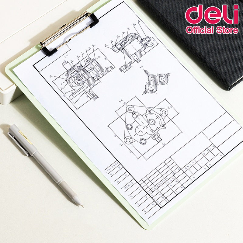 deli-pe103-clip-board-กระดานคลิปบอร์ดแฟนซีแนวตั้ง-a4-คละสี-1-ชิ้น-คลิปบอร์ด-กระดานคลิปบอร์ด-คลิปบอร์ดรองเขียน-กระดานรอง-เครื่องเขียน