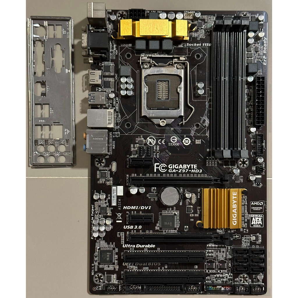 mainboard-เมนบอร์ด-1150-gigabyte-z97-hd3-gen4-ใช้งานปกติ