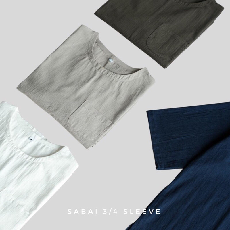 sabai-3-4-sleeve-เสื้อสบาย-แขน-3-ส่วน