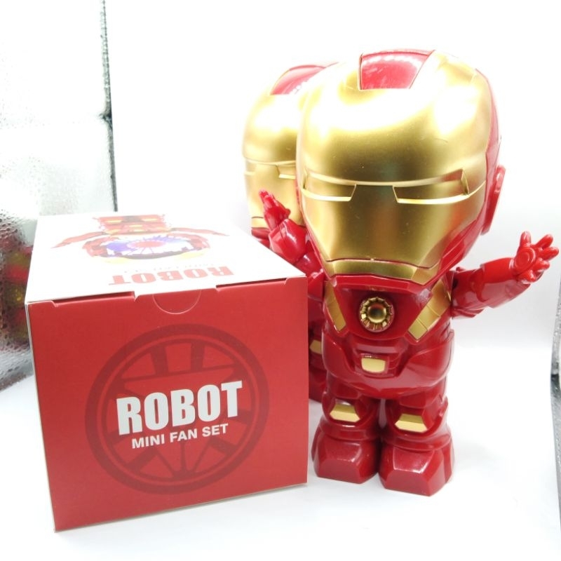 ironmanพัดลมพกพา-พัดลมชาร์ตไฟusb-พัดลมmini-พัดลมน่ารัก