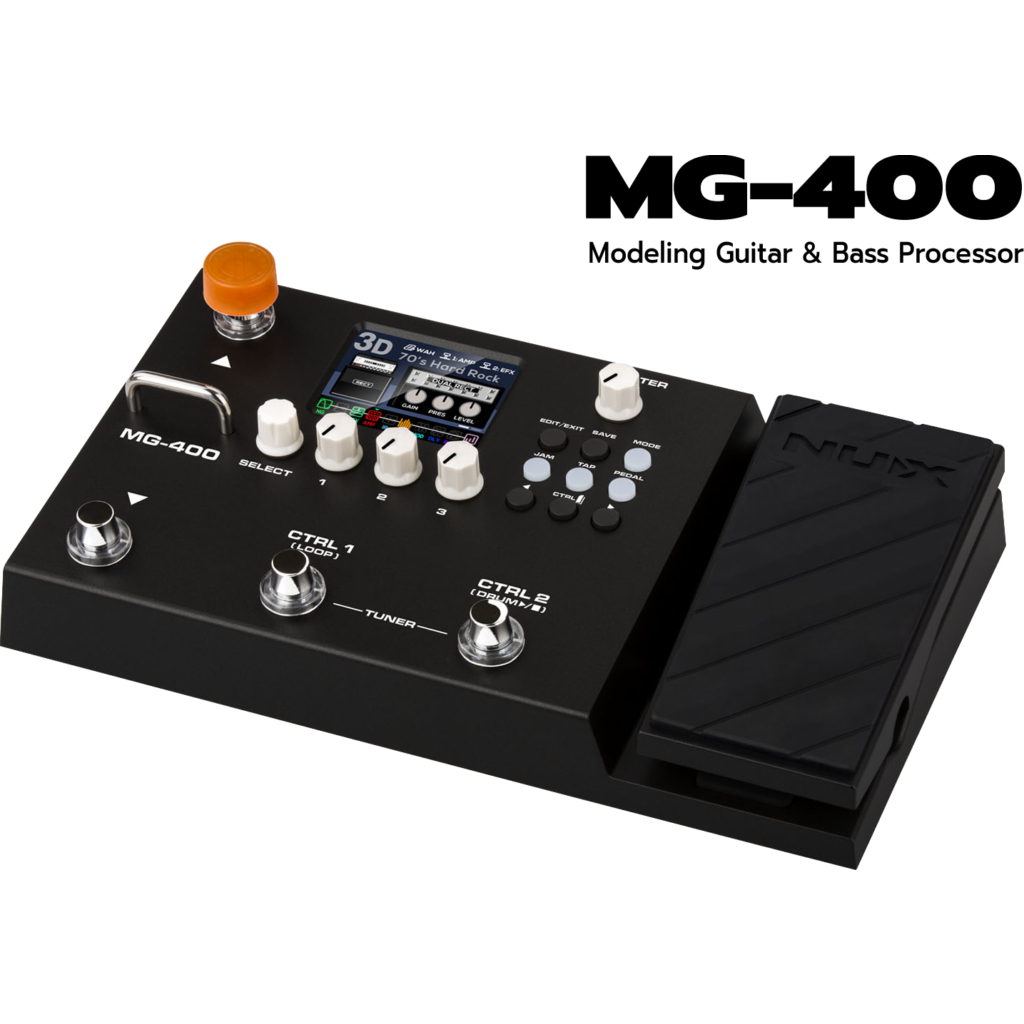 nux-mg-400-multi-effect-modeling-guitar-bass-processor-nux-mg400-มัลติ-เอฟเฟค-กีต้าร์-เบส