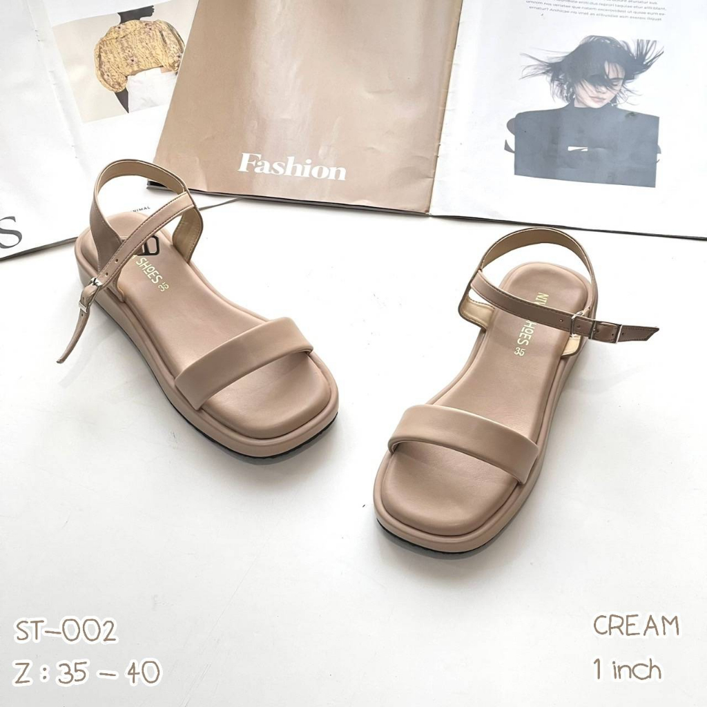 niwa-shoes-รองเท้าสตรีส้นโฟม-สูง1นิ้ว-รหัส-st-002