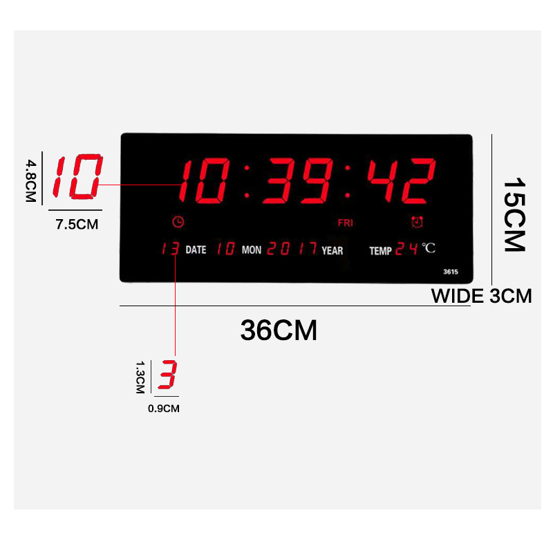 นาฬิกาดิจิตอล-hb3615-36x15x3cm-นาฬิกา-ตั้งโต๊ะ-led-digital-clock-นาฬิกาแขวน-นาฬิกาตั้งโต๊ะ