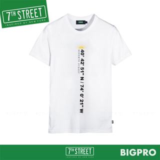 เสื้อยืด แนวสตรีท 7th Street รุ่น T-SHIRT (ขาว) LTT001 ของแท้