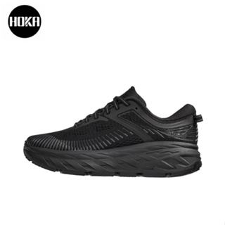 HOKA ONE ONE Bondi 7 Wide black ของแท้ 100 %  Sports shoes Running shoes style