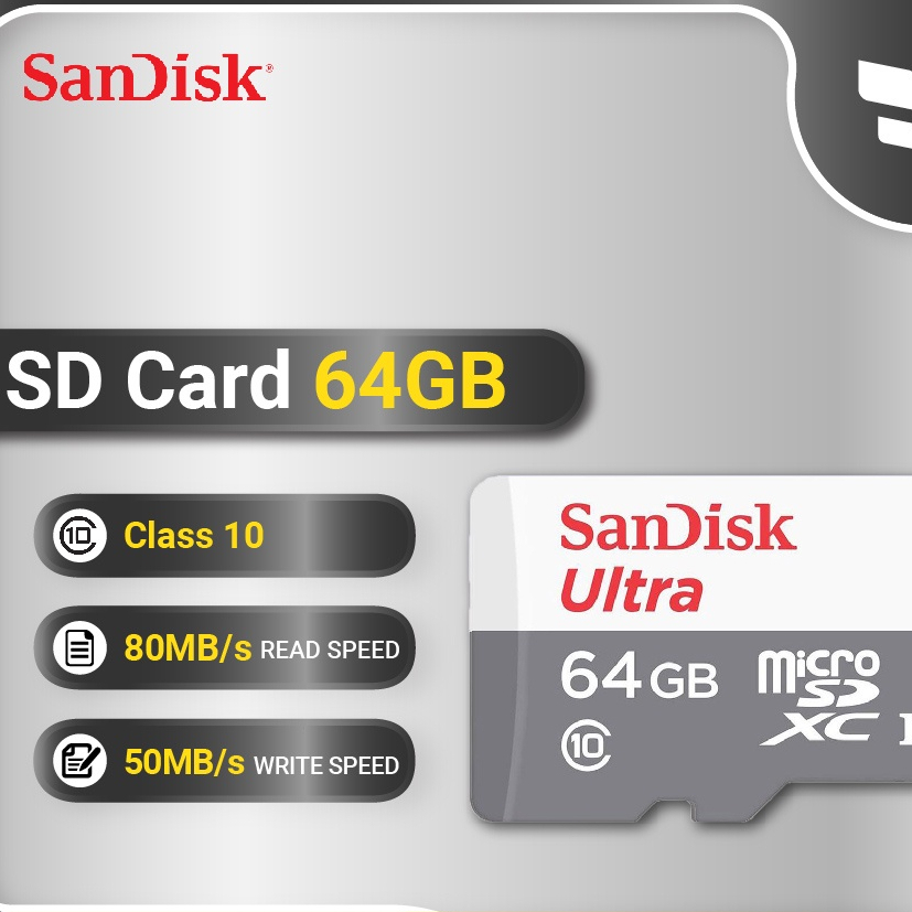 sandisk-เมมโมรี่การ์ด-micro-sd-card-ultra-16-32-64-128-gb-100mb-s-class10-sdsqunr-memory-card-กล้องวงจรปิด-ของแท้