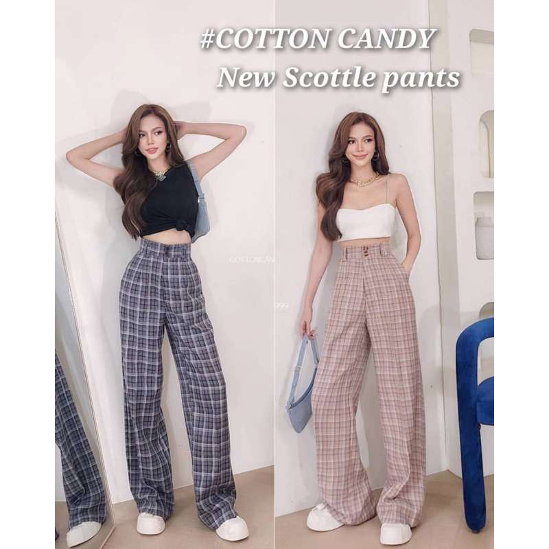 cotton-candy-กางเกงลายสก๊อต-new-scottle-pants