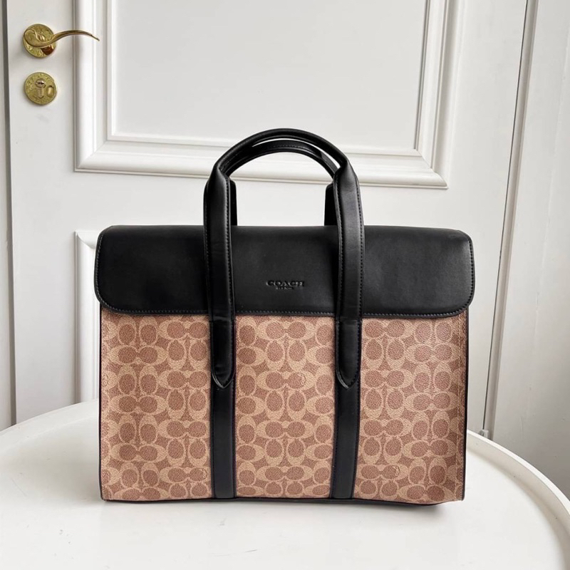 Coach F75757 Hamilton Portfolio Brief Shopee Thailand