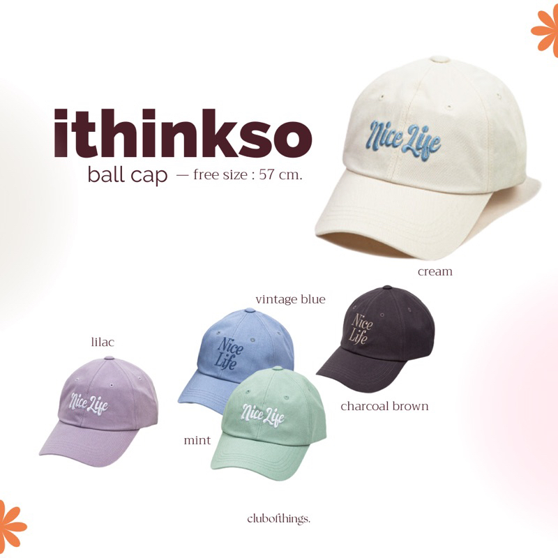 pre-order-ithinkso-ball-cap-5-สี-ซื้อก่อนผ่อนทีหลัง
