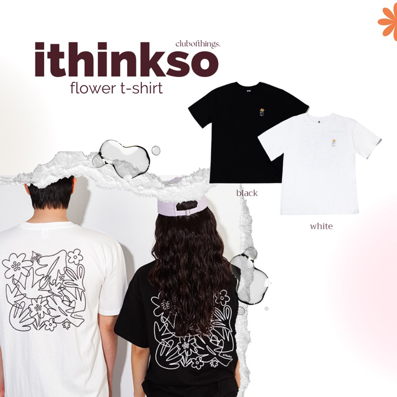 pre-order-ithinkso-flower-t-shirt-ซื้อก่อนผ่อนทีหลัง
