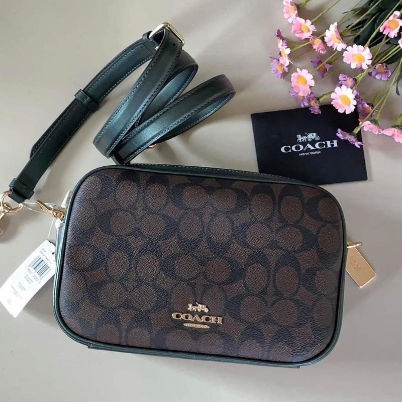 กระเป๋า COACH Jes Crossbody In Signature Canvas Shopee Thailand