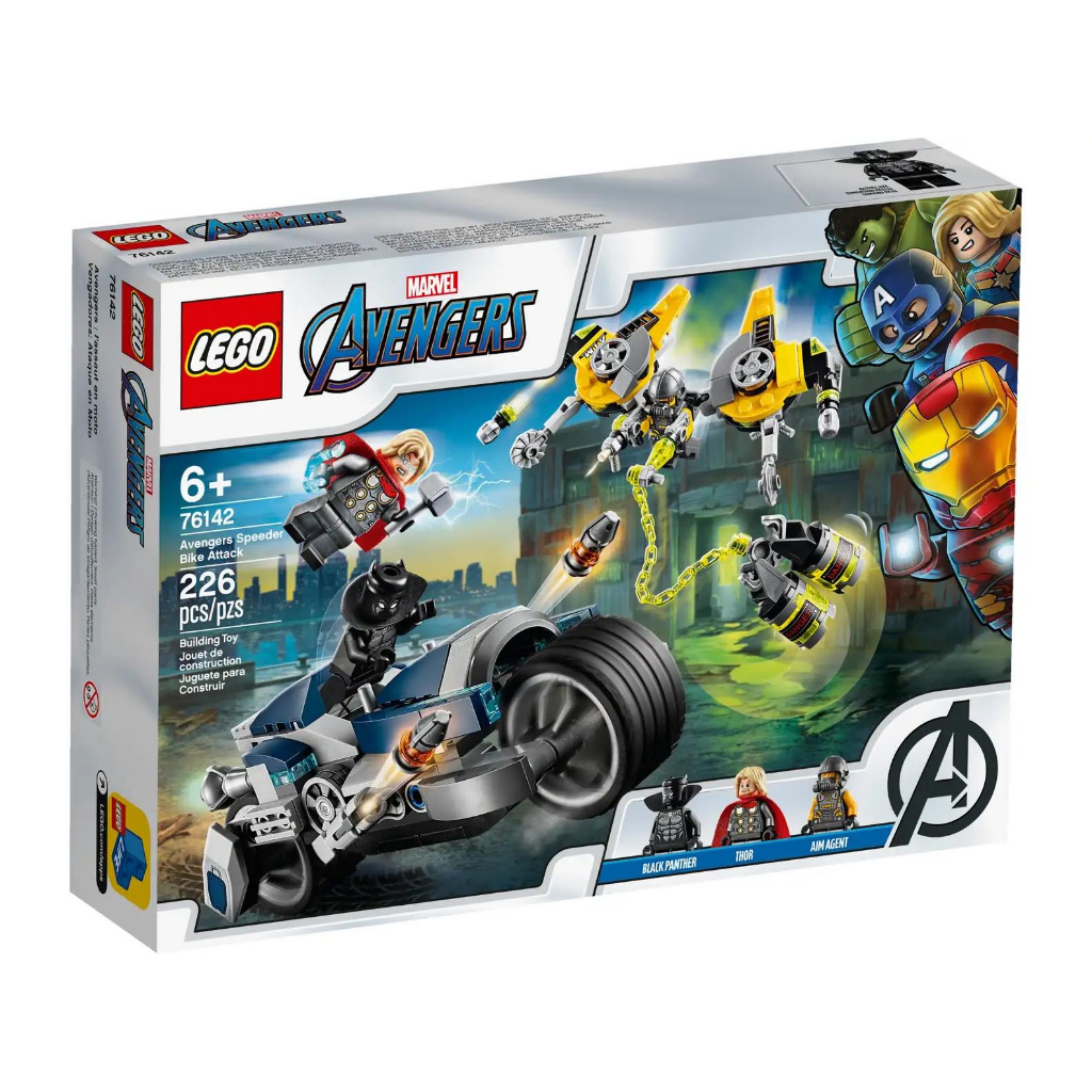 lego-marvel-avengers-speeder-bike-attack-76142-เลโก้ใหม่-ของแท้-กล่องสวย-พร้อมส่ง