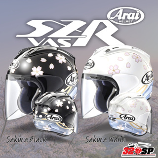 แถมฟรี !!! กระเป๋าใส่หมวกกันน็อค !! หมวกกันน็อก Arai SZ-R VAS Sakura White / Sakura Black ของแท้ ส่งไว ผ่อน 0% 10 เดือน